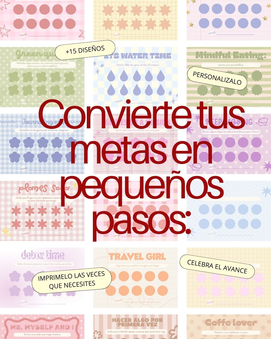 ✨ PUNCHCARDS✨ Plantilla + imprimible