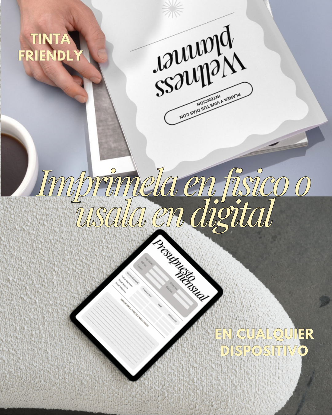 ✨ Wellness Planner – Organiza tu bienestar y tu vida con intención ✨