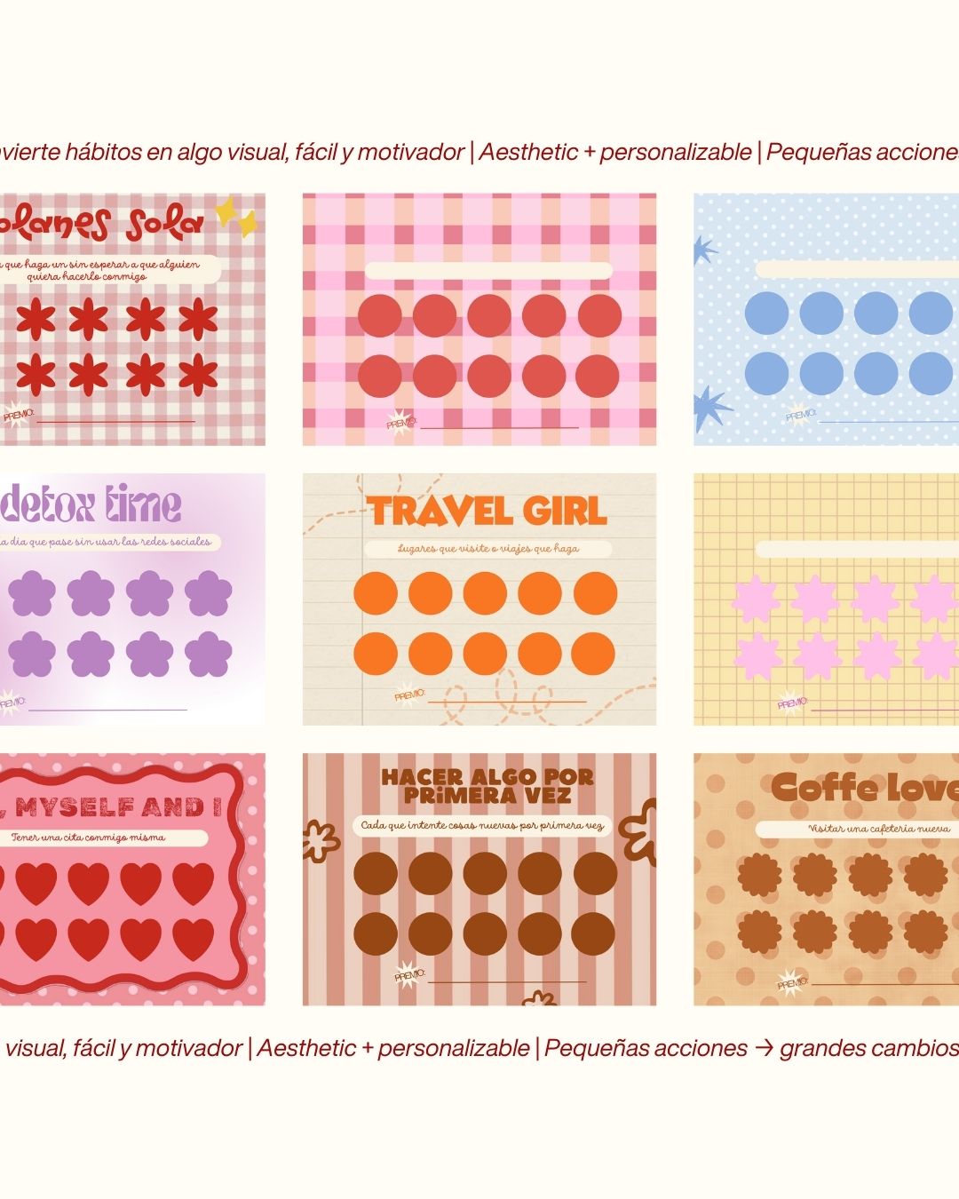 ✨ PUNCHCARDS✨  Plantilla + imprimible