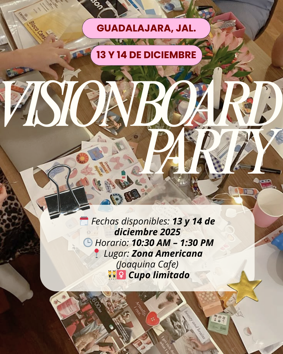 ✨ VISION BOARD PARTY  ✨ CREA TU VISIONBOARD 2026