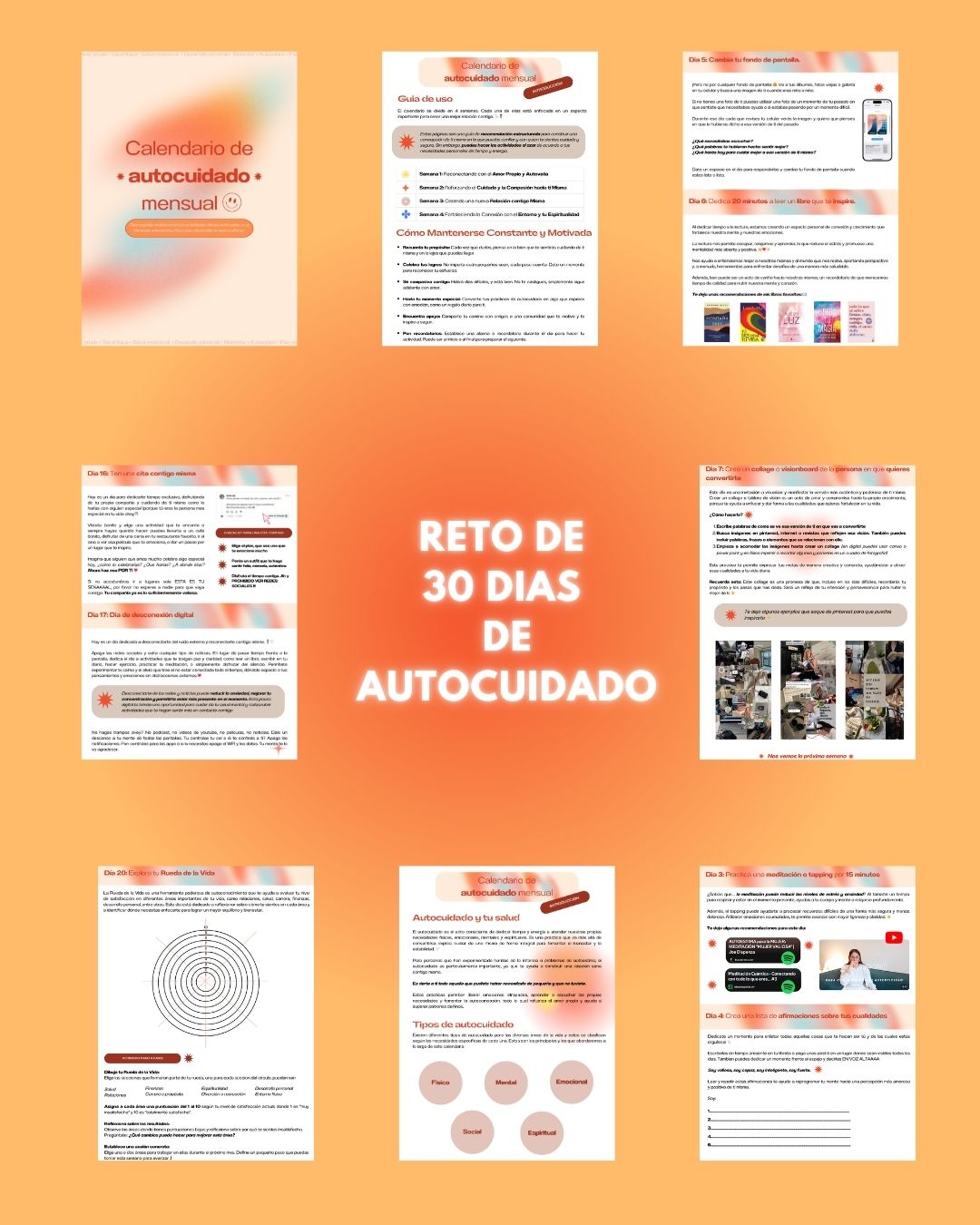 Reto de 30 días de AUTOCUIDADO 🗓️💗🪄💌
