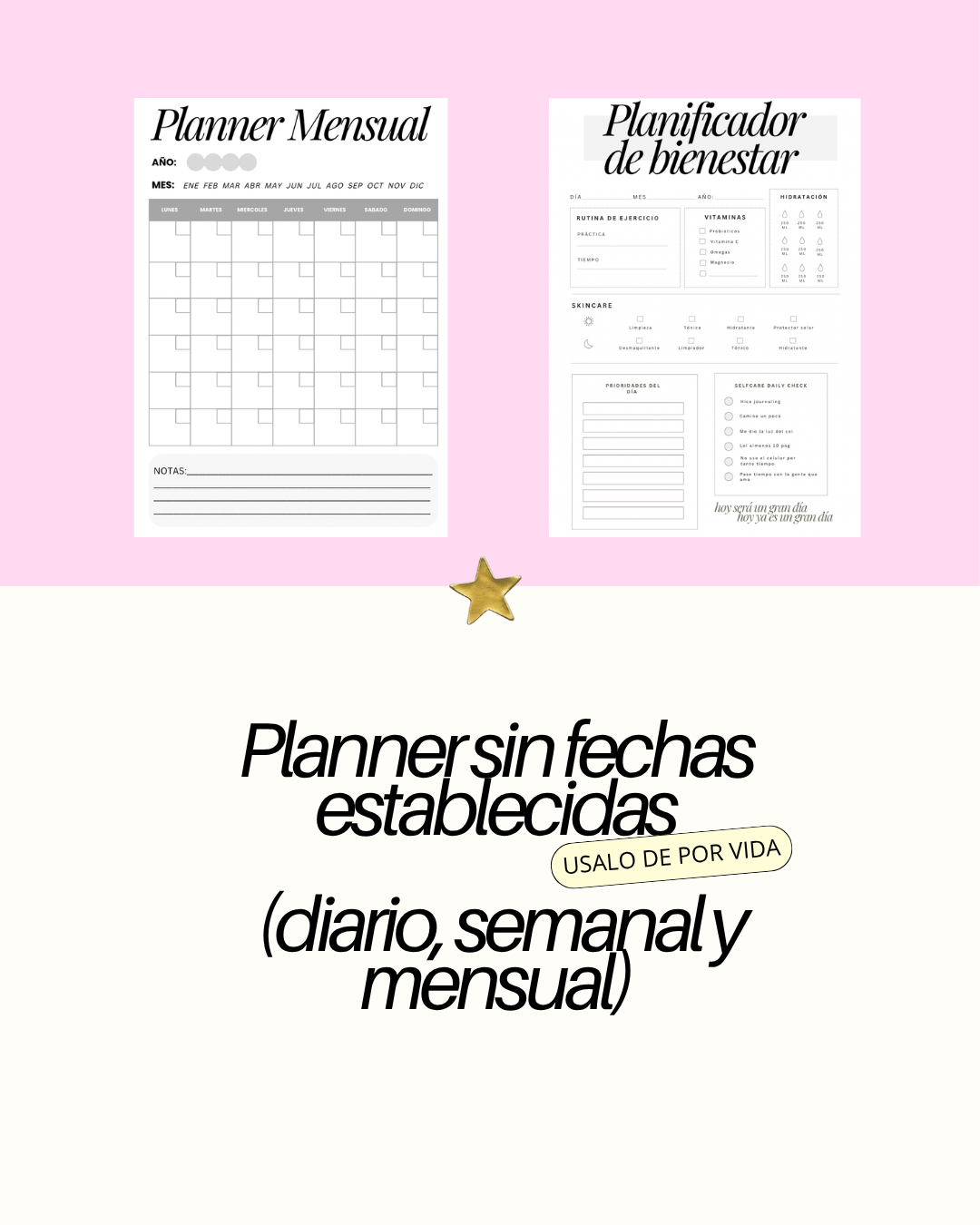 ✨ Wellness Planner – Organiza tu bienestar y tu vida con intención ✨